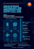 เปิดรับข้อเสนอโครงการวิจัยเพื่อขอรับทุน ASTIF 2026 มุ่งเน้นการประยุกต์ใช้ AI เพื่อพัฒนาภูมิภาคอาเซียน