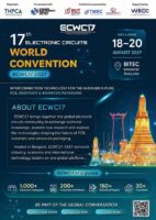 ขอเชิญส่งผลงานวิจัยเข้าร่วมการประชุมวิชาการระดับโลก 17th Electronic Circuits World Convention (ECWC17) 2027